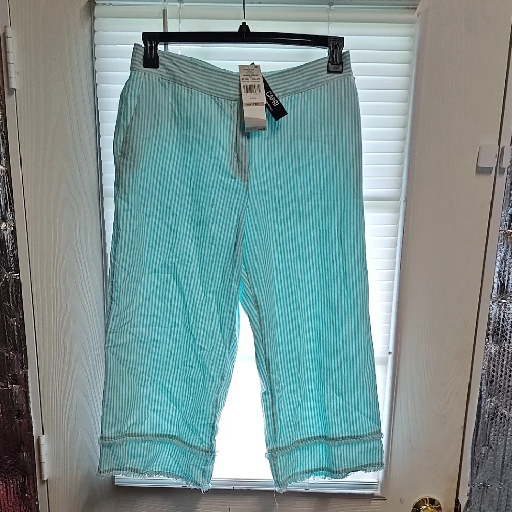 Ruby Rd. Striped Capris - Picture 1 of 6
